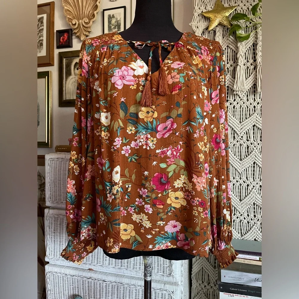 Anthropologie boho top - Picture 1 of 9